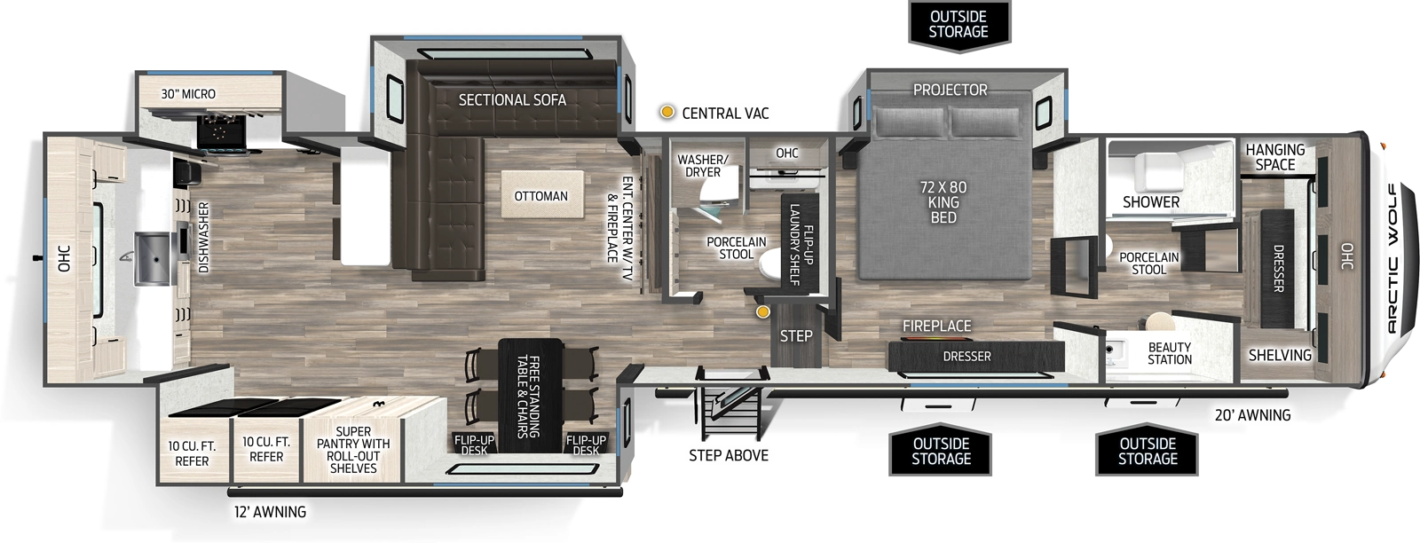Arctic Wolf 387ML Floorplan